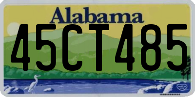 AL license plate 45CT485