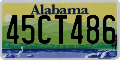 AL license plate 45CT486