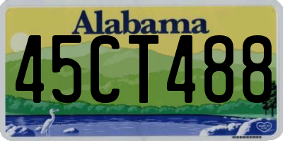 AL license plate 45CT488