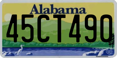 AL license plate 45CT490