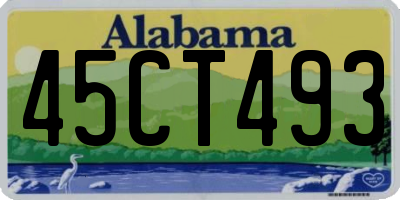 AL license plate 45CT493