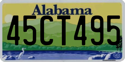 AL license plate 45CT495