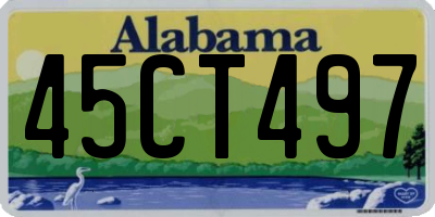 AL license plate 45CT497