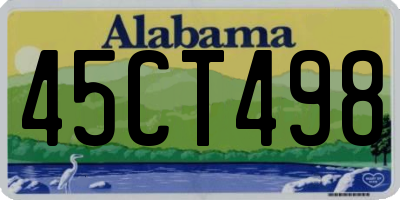 AL license plate 45CT498