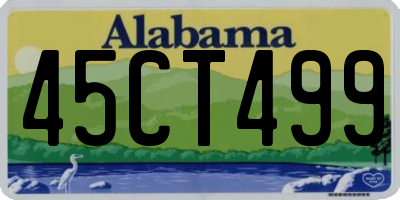 AL license plate 45CT499