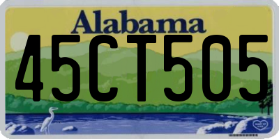 AL license plate 45CT505