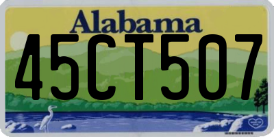 AL license plate 45CT507