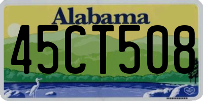 AL license plate 45CT508