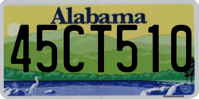 AL license plate 45CT510