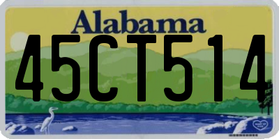 AL license plate 45CT514