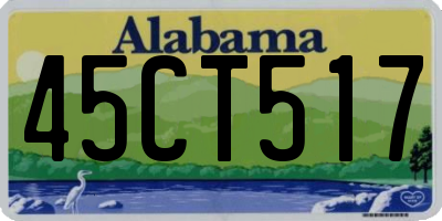 AL license plate 45CT517
