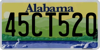 AL license plate 45CT520