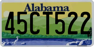 AL license plate 45CT522