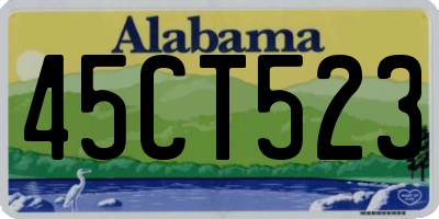 AL license plate 45CT523