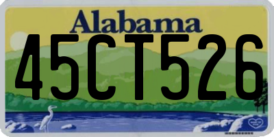 AL license plate 45CT526
