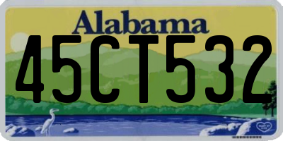 AL license plate 45CT532