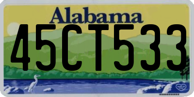 AL license plate 45CT533