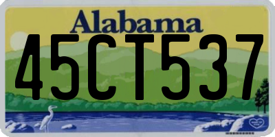 AL license plate 45CT537