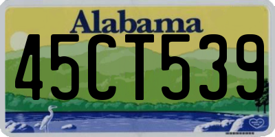 AL license plate 45CT539