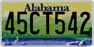 AL license plate 45CT542