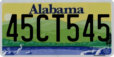 AL license plate 45CT545