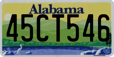 AL license plate 45CT546
