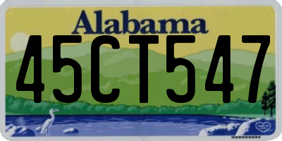 AL license plate 45CT547