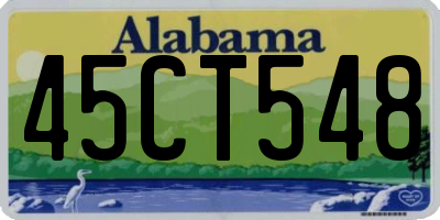 AL license plate 45CT548
