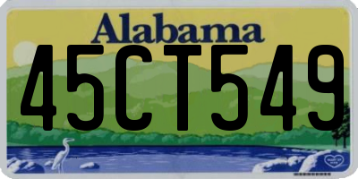 AL license plate 45CT549