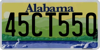 AL license plate 45CT550