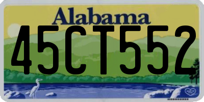 AL license plate 45CT552