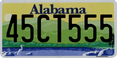 AL license plate 45CT555