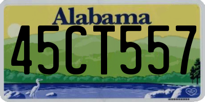 AL license plate 45CT557