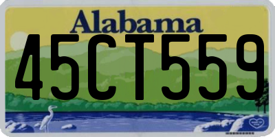 AL license plate 45CT559