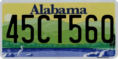 AL license plate 45CT560