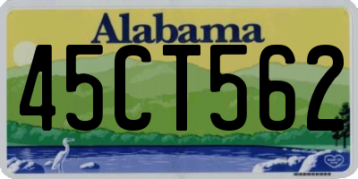 AL license plate 45CT562