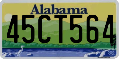 AL license plate 45CT564