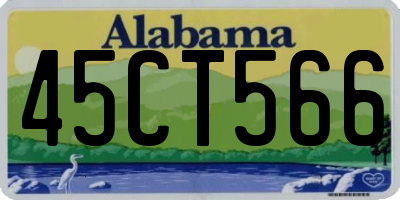 AL license plate 45CT566