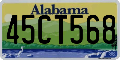 AL license plate 45CT568