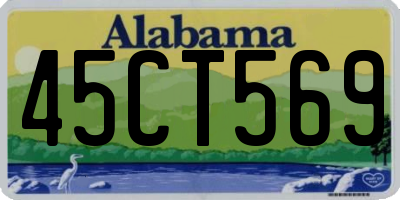 AL license plate 45CT569