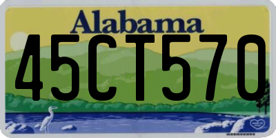 AL license plate 45CT570