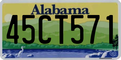 AL license plate 45CT571