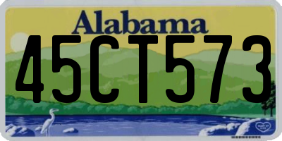AL license plate 45CT573