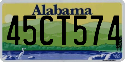 AL license plate 45CT574
