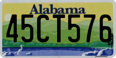 AL license plate 45CT576