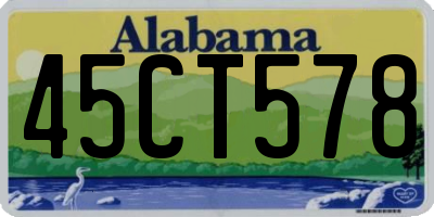 AL license plate 45CT578