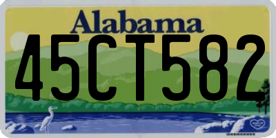 AL license plate 45CT582