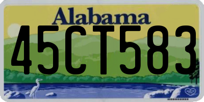 AL license plate 45CT583