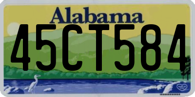 AL license plate 45CT584