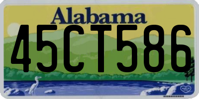 AL license plate 45CT586